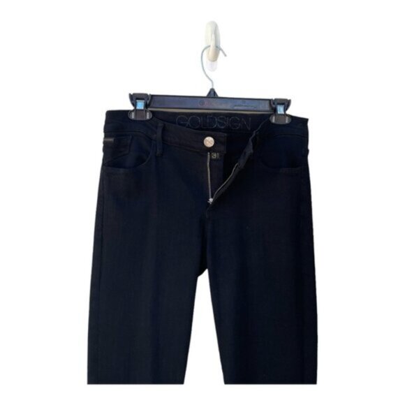 GoldSign Black High Rise Straight Leg Skinny Jeans Size 31 - Picture 7 of 10